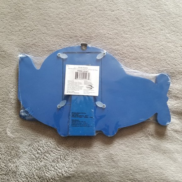 Blue Airplane Wooden Picture Frame - Picture 2 of 5